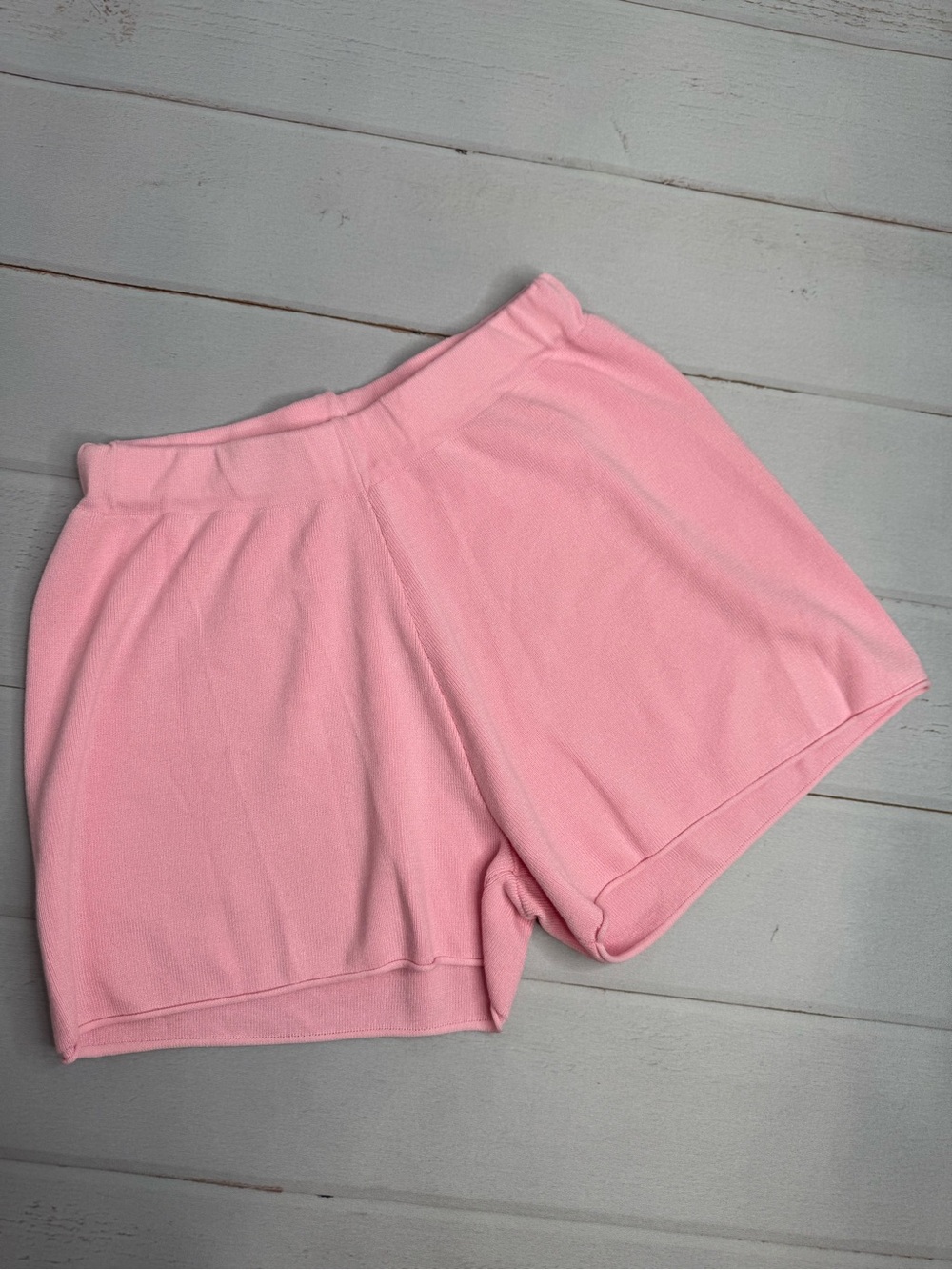 Ekouaer Soft Knit Sweat Shorts Pink Size Small